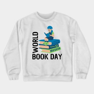 World Book Day, Blue Hair Girl Crewneck Sweatshirt